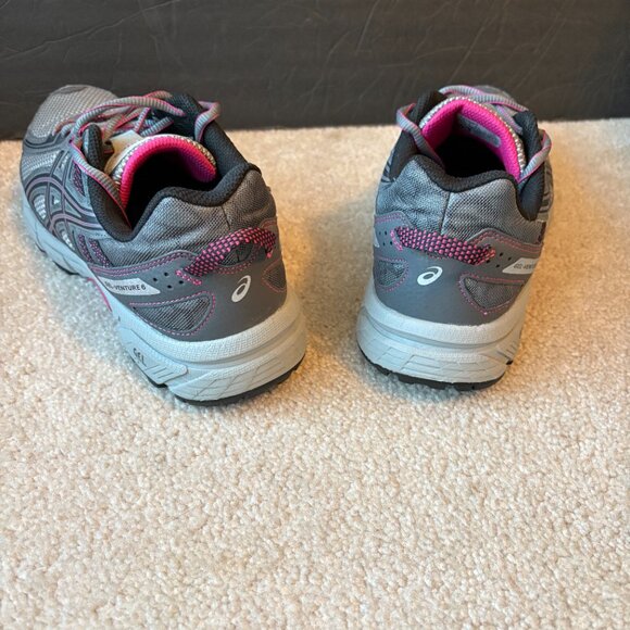 Asics Gel Venture 6 Women's Trail Running Hiking Shoes Size 9.5 Gray Pink T7G6N - Picture 4 of 10